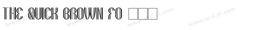 the quick brown fo字体转换